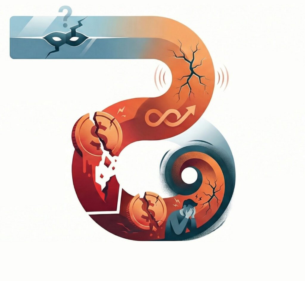 Infográfico sobre NR-1 e o custo invisível dos riscos psicossociais não gerenciados, com impactos em pessoas, cultura e desempenho.